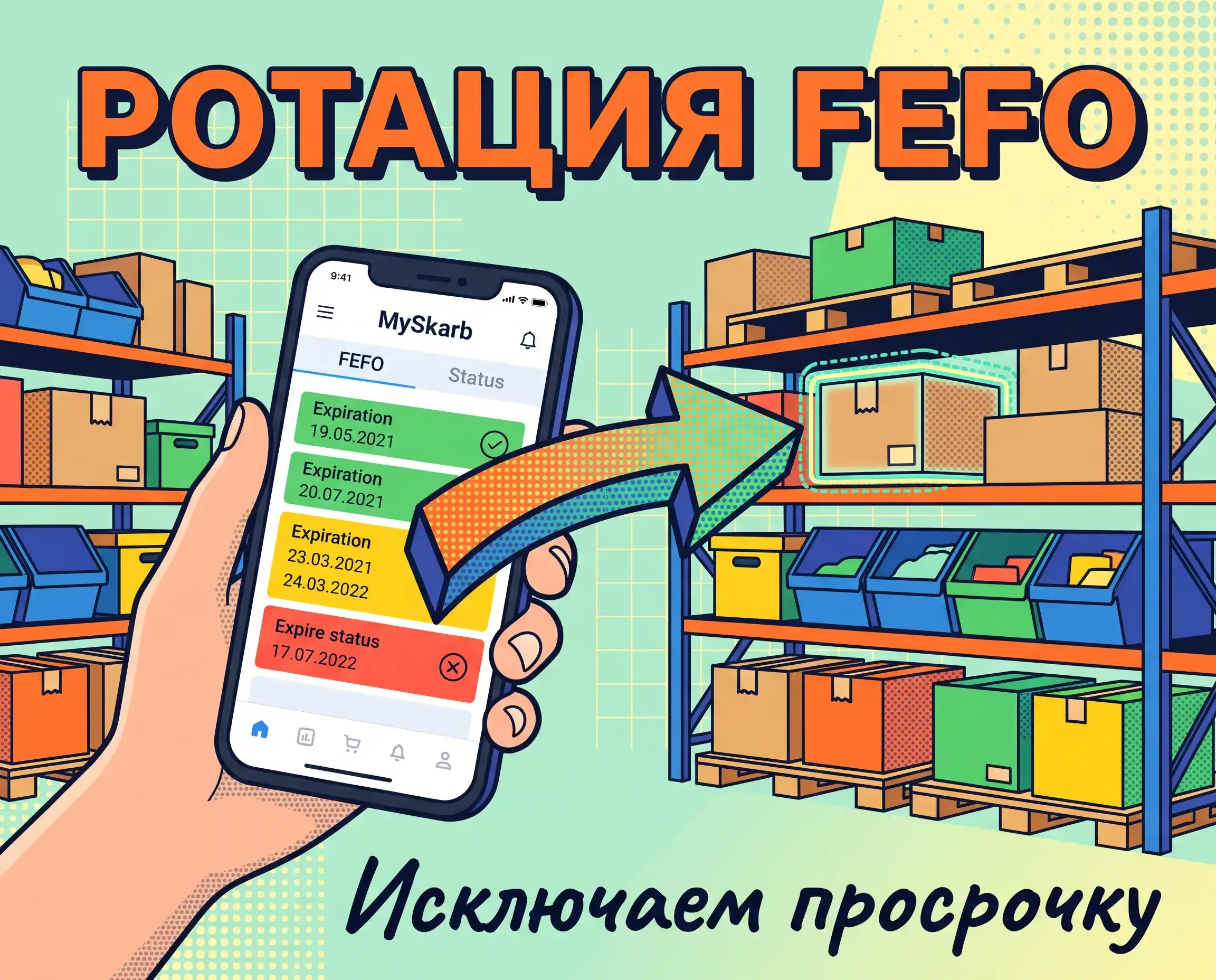 Ротация товаров по методу FEFO