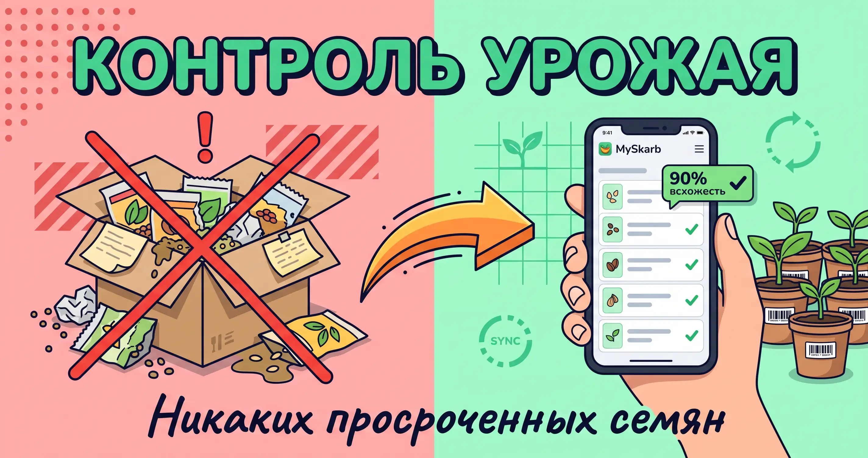 Дачный календарь и учет семян в смартфоне