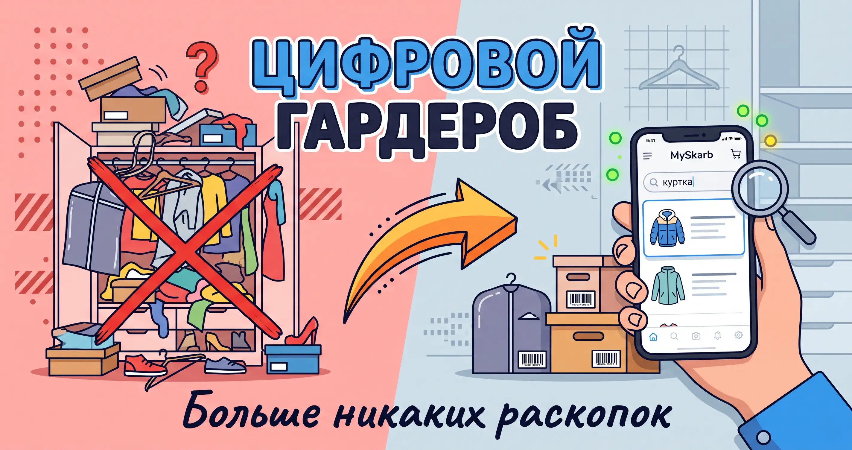 Оцифровка антресолей и учет сезонной одежды в смартфоне